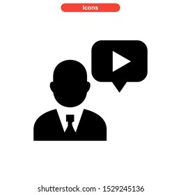live chat icon isolated sign symbol vector illustration - high quality black style vector icons

