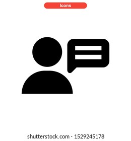 live chat icon isolated sign symbol vector illustration - high quality black style vector icons
