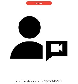 live chat icon isolated sign symbol vector illustration - high quality black style vector icons
