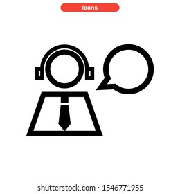 live chat icon isolated sign symbol vector illustration - high quality black style vector icons
