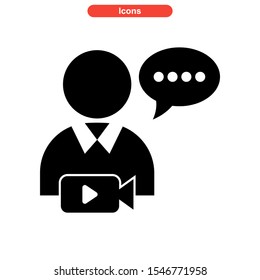 live chat icon isolated sign symbol vector illustration - high quality black style vector icons
