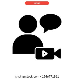 live chat icon isolated sign symbol vector illustration - high quality black style vector icons
