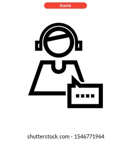 live chat icon isolated sign symbol vector illustration - high quality black style vector icons
