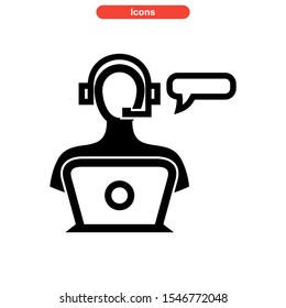 live chat icon isolated sign symbol vector illustration - high quality black style vector icons
