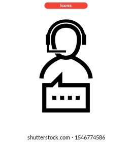 live chat icon isolated sign symbol vector illustration - high quality black style vector icons
