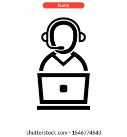 live chat icon isolated sign symbol vector illustration - high quality black style vector icons
