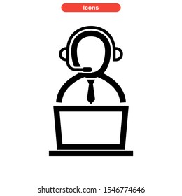 live chat icon isolated sign symbol vector illustration - high quality black style vector icons
