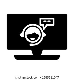 live chat icon isolated sign symbol vector illustration - high quality black style vector icons
