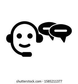 live chat icon isolated sign symbol vector illustration - high quality black style vector icons
