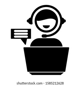 live chat icon isolated sign symbol vector illustration - high quality black style vector icons
