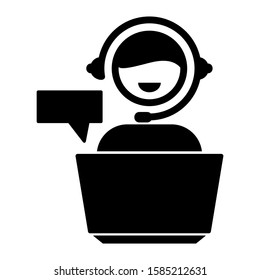 live chat icon isolated sign symbol vector illustration - high quality black style vector icons
