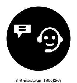 live chat icon isolated sign symbol vector illustration - high quality black style vector icons
