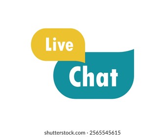 live chat icon on white background