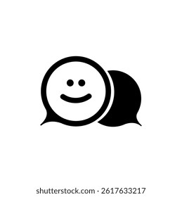 live chat icon on white background
