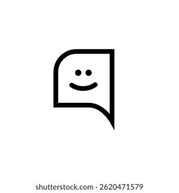 Icono de chat en vivo sobre fondo blanco