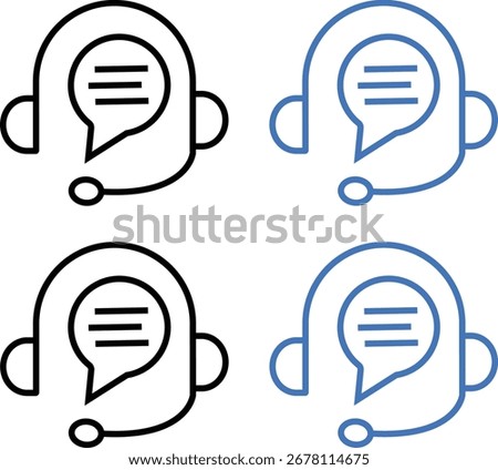 Live chat icon for support, Contact support agent button, Live chat icon technology, headset and speech bubble communication microphone symbol,
