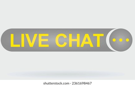 Icono de chat en vivo. ilustración vectorial