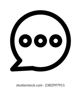Live Chat Icon Vector. outline style symbol for your web site design, logo, app, UI.