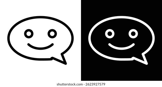 Vetor de ícone de chat ao vivo para aplicativo móvel e Web. Símbolo isolado.