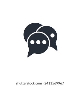 Live-Chat-Symbol. vector.Editable stroke.linear style sign for use web design,logo.Symbol illustration.
