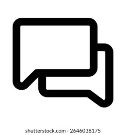 live chat line icon editable vektor