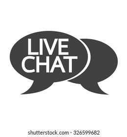 Live Chat Speech Bubble Icon Stock Vector (Royalty Free) 559814020 ...