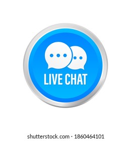 live chat speech bubbles concept. Vector stock illustration.