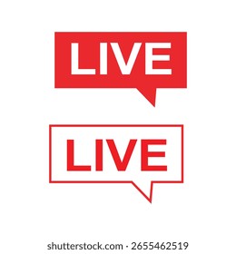 Live Chat and Streaming Icons 