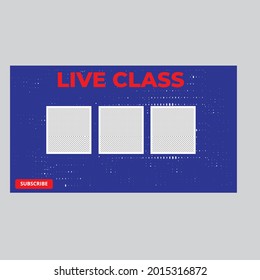Live Classes Video Thumbnail Template
