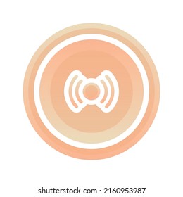 icono de plantilla de diseño de gradiente de logotipo de moneda activa