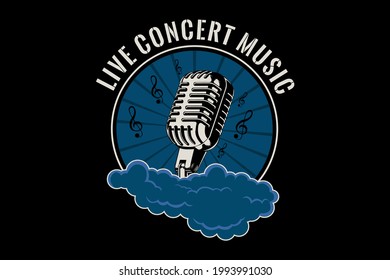 live concert music typography design