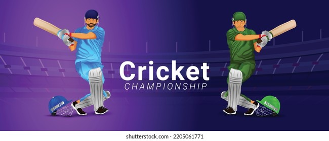 Live cricket tournament match background