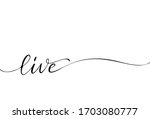 Live Endless Brush Calligraphy. Motivational Lettering design for t-shirts, prints, greeting cards.