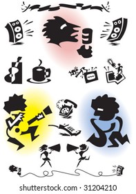 Live entertainment headers and icons