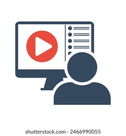 live event broadcast, school distant teaching, online lesson or masterclass, video streaming service