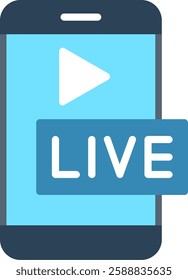 Live Flat Illustration Vector Design