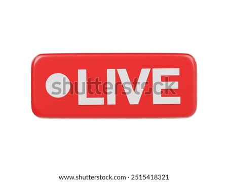 Live icon 3d render illustration