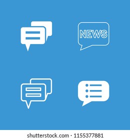 Live icon. collection of 4 live filled and outline icons such as . editable live icons for web and mobile.
