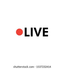 Live icon design template vector isolated illustration