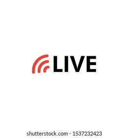 Live icon design template vector isolated illustration