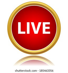 Live icon on a white background. Vector illustration