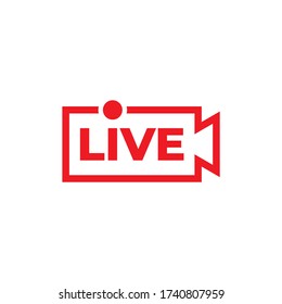 Live Video Icon Design Isolated On Stock Vector (Royalty Free) 1772829875