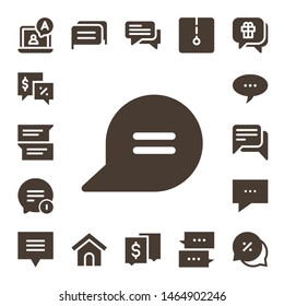 live icon set. 17 filled live icons.  Collection Of - Chat, Talk, Dog house