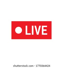 Icono activo, gráfico vectorial de señal de streaming en vivo