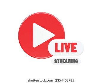  Live icon vector 3d rendering illustration element