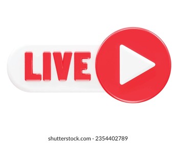  Live icon vector 3d rendering illustration element