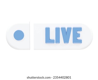  Live icon vector 3d rendering illustration element