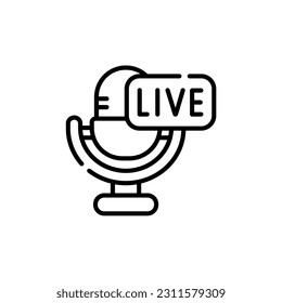 live icon vector graphic with colors