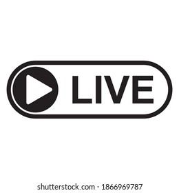 Live Icon Vector Illustration Sign