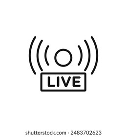 Live icon vector set collection for web